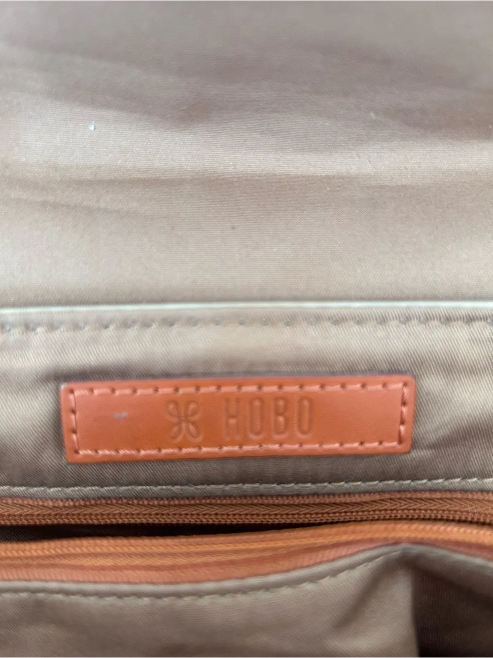 Hobo Crossbody Parchment Beige Genuine Leather Bag $258 MSRP